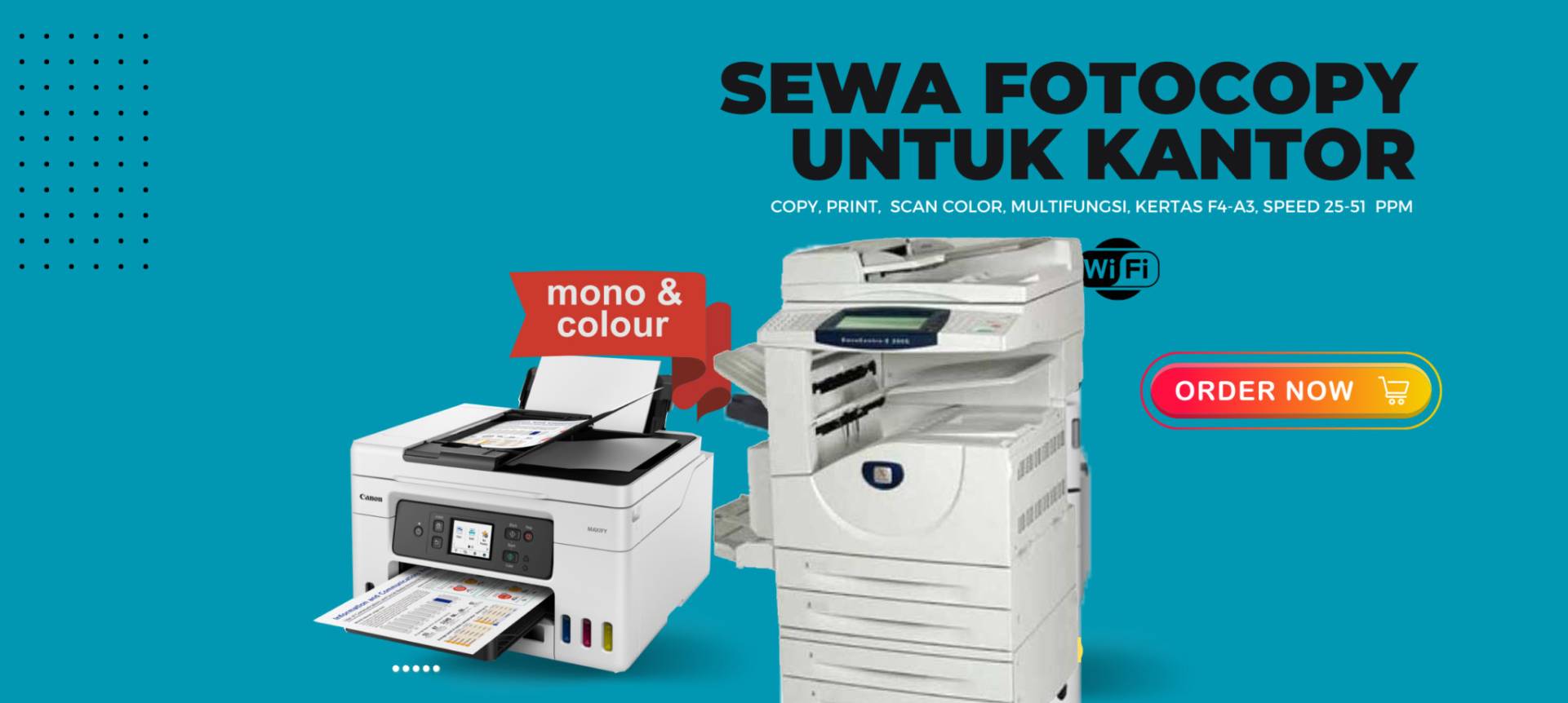 Mesin fotocopy multifungsi untuk kebutuhan kantor - sewa di Trimulia Nugraha